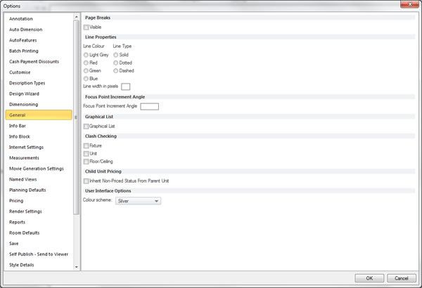 General Preference Section